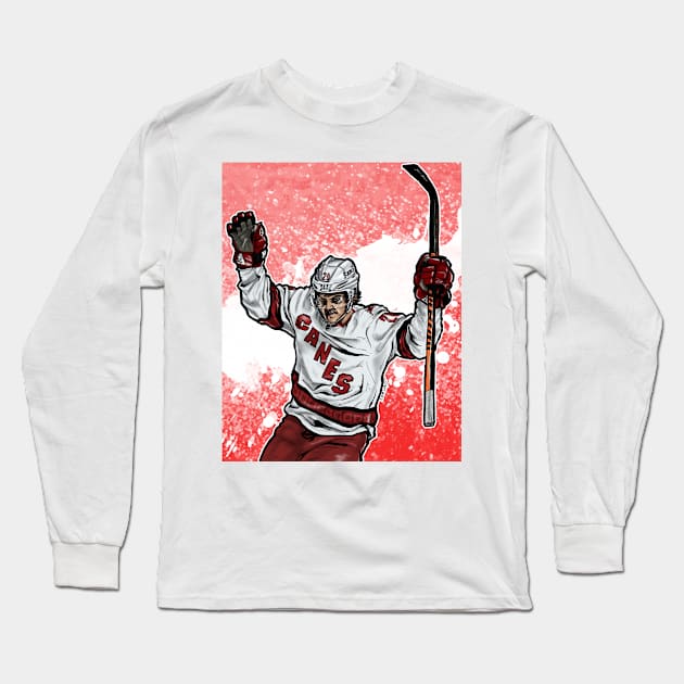 Aho in white Long Sleeve T-Shirt by Nate Gandt